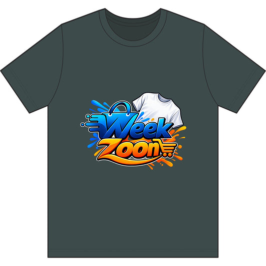 Week Zoon Graphic Tee — Retro Surf Cartoony Logo T‑Shirt