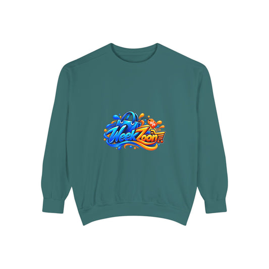 Week Zoon Graphic Sweatshirt — Colorful Surf Skate Logo Crewneck