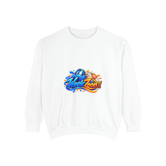 Week Zoon Graphic Sweatshirt — Colorful Surf Skate Logo Crewneck