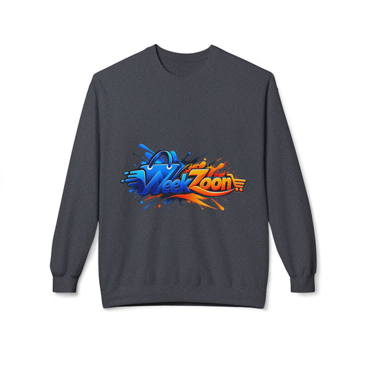 Crewneck Sweatshirt — Week Zoon Color Splash Logo